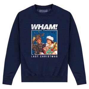 Wham Unisex Adult Last Christmas Sweatshirt / Navy